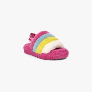 Ugg Fluff Yeah Rainbow Kids Slippers Multicolor (2374XSBVT)